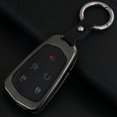 Auto ronde gesp sleutel Shell zink legering Autosleutel Shell Case sleutelhanger voor Cadillac, willekeurige kleur levering