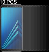 10 STKS voor Galaxy A8 (2018) 0.26mm 9 H Oppervlaktehardheid 2.5D Gebogen Rand Gehard Glas Screen Protector