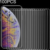 100 stuks 9H 2.5D gehard glasfilm voor iPhone XS / X