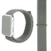 Eenvoudige mode nylon horlogeband voor Apple Watch Series 5 & 4 44 mm / 3 & 2 & 1 42 mm, met Magic Stick (zilvergrijs)