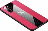 Voor Huawei P30 Pro XINLI stiksels Textue schokbestendig TPU beschermhoes (rood)