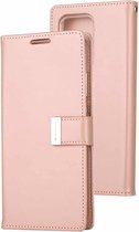 GOOSPERY RICH DIARY Voor Galaxy S20 Ultra PU + TPU Crazy Horse Texture Horizontaal Flip Leren Case, met Kaartsleuven & Portemonnee & Fotolijst (Rose Gold)