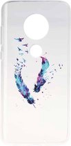Stijlvol en mooi patroon TPU-valbeschermingshoes voor MOTO G7 (veer)