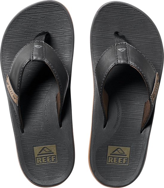 Reef Santa Anablack Heren Slippers - Zwart - Maat 43