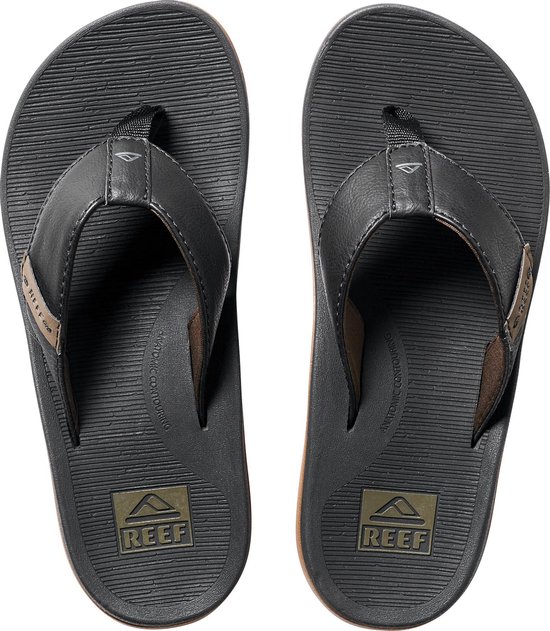 Slippers Reef Santa Ana pour Homme - Noir - Taille 45