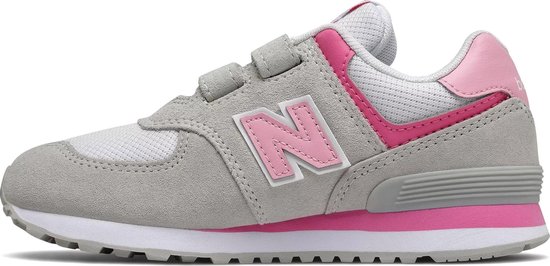 New Balance Sneakers - Maat 30 - Vrouwen - lichtgrijs - roze - wit | bol.com