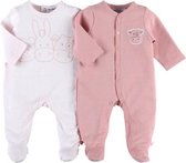 noukie's , pyjama set , bio katoen , rose , 9 maand 74