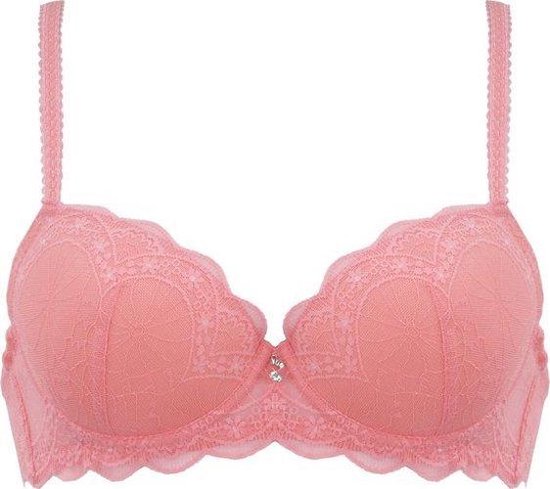 Naturana padded lace beugel BH maat 90C apricot