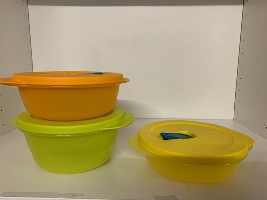 Tupperware Crystal Wave Set Van 3 Small Bol Com