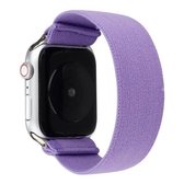 Effen kleur siliconen vervangende band horlogeband voor Apple Watch Series 6 & SE & 5 & 4 40 mm / 3 & 2 & 1 38 mm (paars)