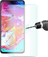 10 STKS ENKAY Hat-prins 0.26mm 9H 2.5D Gebogen rand gehard glasfolie voor Galaxy A70