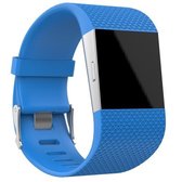 Rhombus Texture verstelbare sportpolsband voor FITBIT Surge (hemelsblauw)