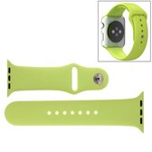 Voor Apple Watch Sport 42 mm hoogwaardige rubberen sporthorlogeband met pin-and-tuck sluiting (groen)