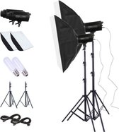 TRIOPO Oubao TTR400W 60x90cm Studio Softbox + Statiefbevestiging + 2x E27 150W Gloeilamp Fotografie Verlichting Sleepstukset