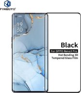 Voor OPPO Reno3 Pro PINWUYO 9H 3D Hot Bending Tempered Glass Film (Zwart)