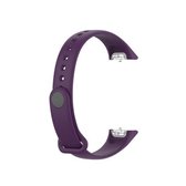 Voor Samsung Galaxy Fit SM-R370 siliconen glanzende spijkerknop vervangende riem horlogeband (donkerpaars)