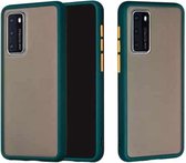 Voor Huawei P40 Skin Hand Feeling Series Anti-fall Frosted PC + TPU beschermhoes (groen)