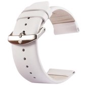 Kakapi voor Apple Watch 38 mm subtiele textuur geborstelde gesp lederen horlogeband, alleen gebruikt in combinatie met connectoren (S-AW-3291) (wit)