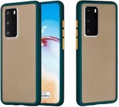 Voor Huawei P40 Pro Skin Hand Feeling Series Anti-fall Frosted PC + TPU beschermhoes (groen)