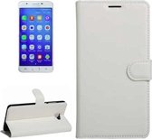 Voor Galaxy J7 Prime Litchi Texture Horizontale Flip PU lederen tas met houder & kaartsleuven & portemonnee (wit)