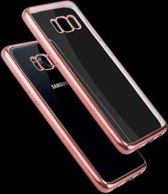 Voor Galaxy S8 + / G955 Galvaniserend frame Zachte TPU beschermhoes (roségoud)