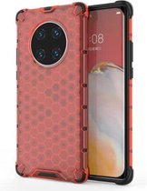 Voor Huawei Mate 40 Pro schokbestendige honingraat PC + TPU beschermhoes (rood)