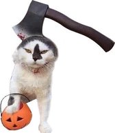 2 STKS Creatieve Kat hond Halloween Grappige Tidy Props Hoofdband Capuchon Hoed, Maat: M (Bijl)