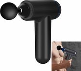 6 versnellingen Mini Fascia Gun Massage Gun Electric Fitness Massager, Specificatie: Key File, Without Bag (Black)-Wit