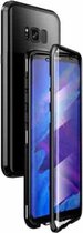 Voor Samsung Galaxy S8 + magnetisch metalen frame Dubbelzijdig gehard glazen omhulsel (zwart)