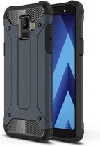 Magic Armor TPU + PC combinatiehoes voor Galaxy A6 (2018) (marineblauw)