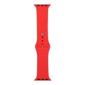 Voor Apple Watch Series 6 & SE & 5 & 4 40 mm / 3 & 2 & 1 38 mm siliconen horlogebandje, lange sectie (heren) (rood)