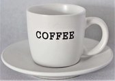 YILTEX – Koffiebekers – Koffiekopjes – Set van 6st – Porselein - 130ml