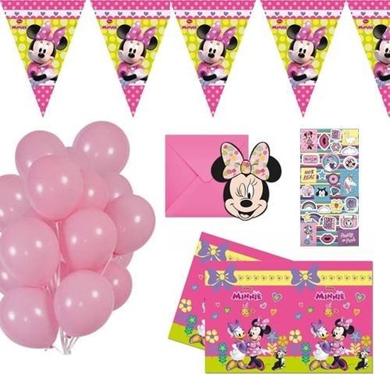 FÊTE DE MINNIE MOUSE! | Disney Minnie Mouse | Ensemble de fête | Pendules |  Ballons |... | bol.com