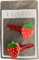Haarspeldjes fruit aardbeien