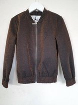 Jacket Bomber Lurex Bronze Girls - Maat 128