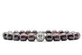 Beaddhism - Armband - Rioja - Zilver - Yasa - 8 mm - 20 cm