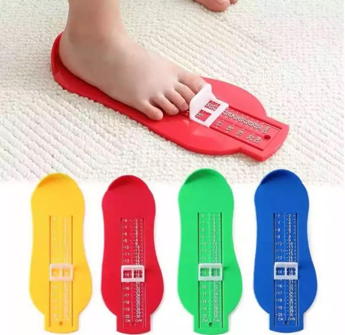 Schoenmaat meter voor kinderen en baby s met meettabel Label of Life voetmeter . bol