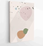 Abstract art nature background vector. Modern shape line art wallpaper 3 - Moderne schilderijen – Vertical – 1934300813 - 50*40 Vertical