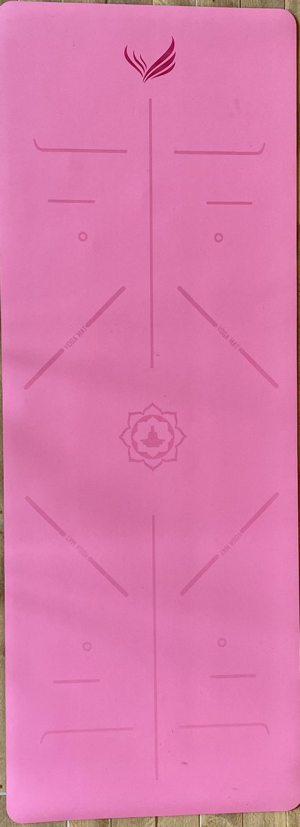 FreeMind Premium Yoga Mat Roze/Pink Natuurlijk Rubber Anti-Slip Fitness Mat 183*68cm