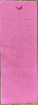 FreeMind  Premium Yoga Mat Roze/Pink Natuurlijk Rubber Anti-Slip Fitness Mat 183*68cm