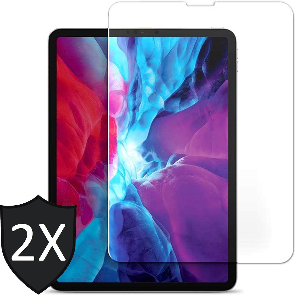 Screenprotector geschikt voor iPad Pro 2021 12.9 inch - Screen Protector Glas - 2 Stuks