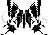 Chloïs Glittertattoo Sjabloon 5 Stuks - Real Butterfly - CH2011 - 5 stuks gelijke zelfklevende sjablonen in verpakking - Geschikt voor 5 Tattoos - Nep Tattoo - Geschikt voor Glitte