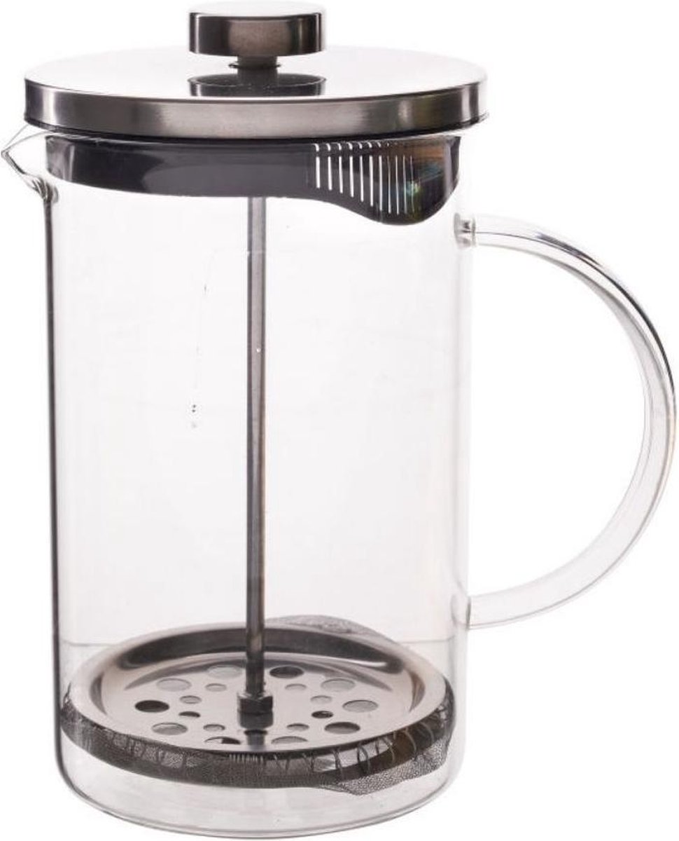 Orange85 Cafetière French Press Koffie Theemaker Transparant 800 ml Glas