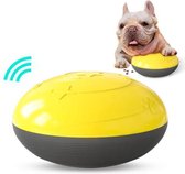 Hondenspeelgoed - Kattenspeelgoed - Interactief - Bal - Geluid - Brokjes - Intelligentie - Behendigheid - Geel - Puppy speelgoed - 17 x 9 cm