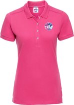 FitProWear Slim-Fit Polo Rosa Dames - Roze - Maat XS - Poloshirt - Sportpolo - Slim Fit Polo - Slim-Fit Poloshirt - T-Shirt - Katoen polo - Polo -  Getailleerde polo dames - Getail