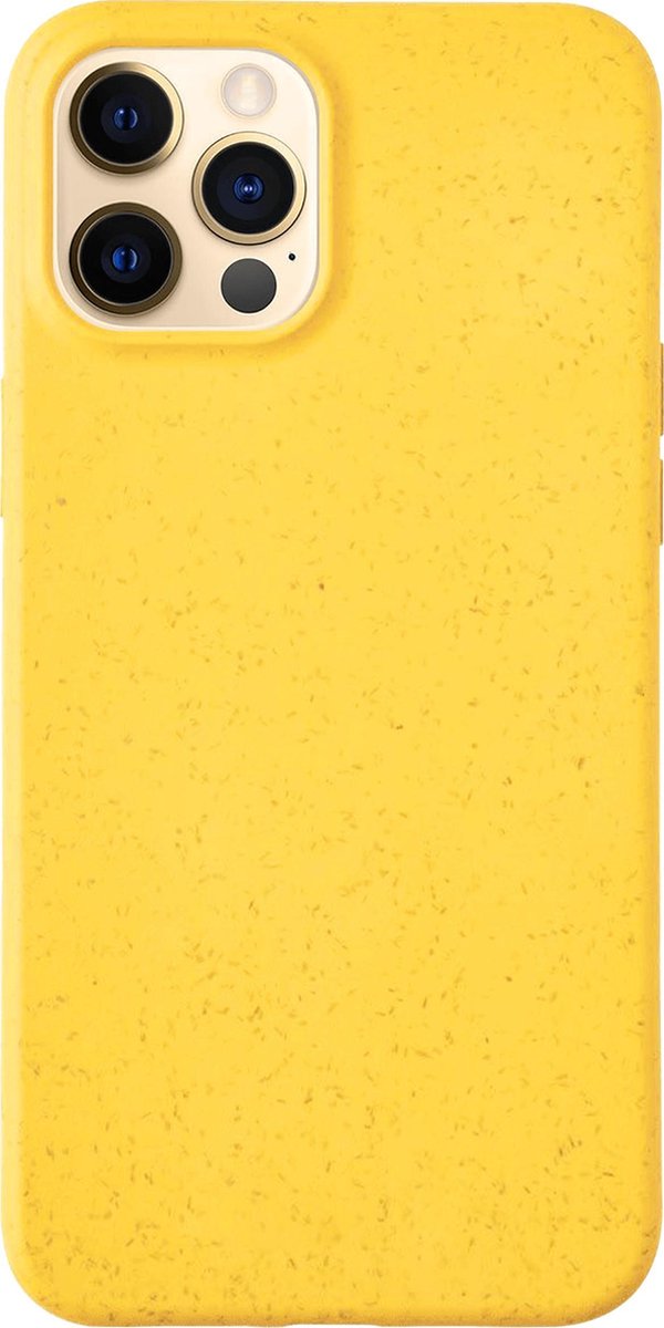 Geschikt voor: iPhone 12 Pro Max Biodegradable hoesje - Geel