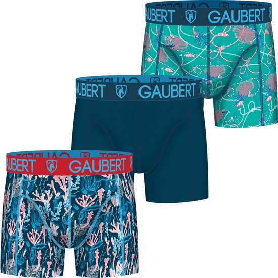 Gaubert 3 pak heren boxershorts set 2 - Veelkleurig - S
