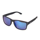IZZLE Zonnebril Wayfarer R0014R - Dames/Heren - UV400 - Zwart montuur/Gekleurd glas - Rubber Coating