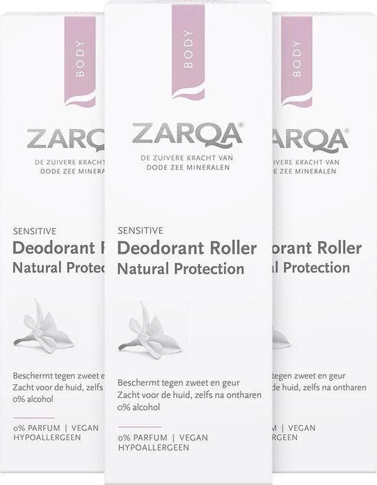3x Zarqa Deodorant Roller Sensitive 50 ml | bol.com