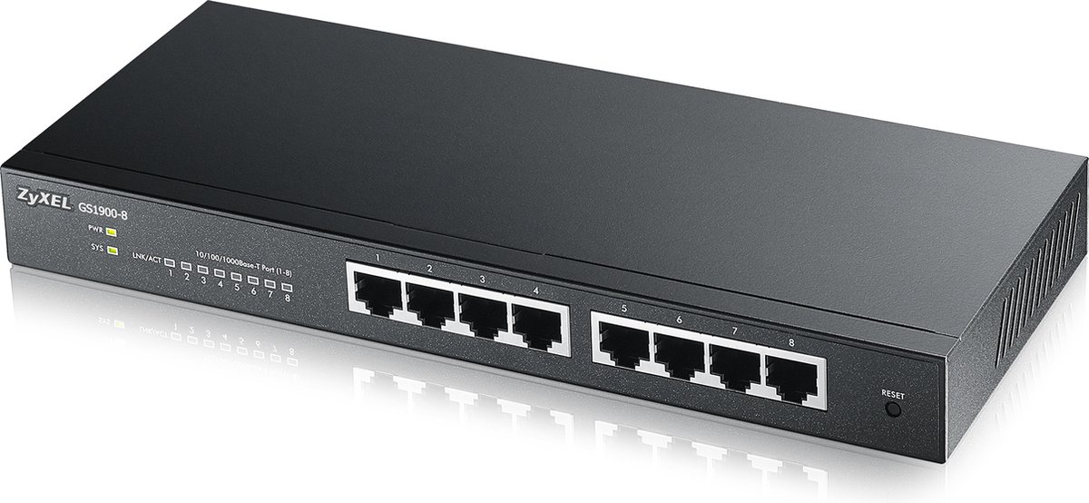 Switch ZyXEL GS1900-8-EU0102F Black